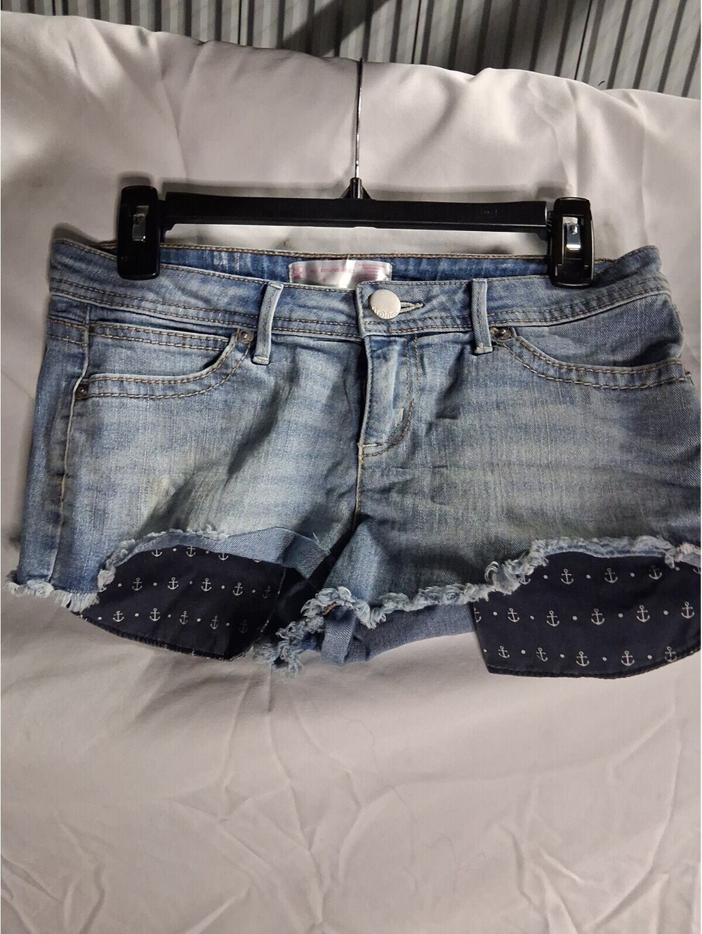 No Boundaries Women’s Size 5 Jean Shorts Juniors Anchor Pockets K2